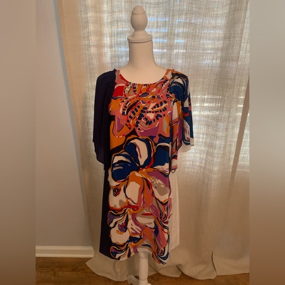 Anthropologie Maeve Shift Silk Dress - Picture 4 of 8